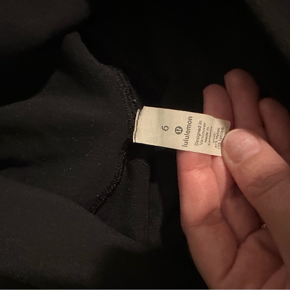 Lululemon Athletica Classic Black Leggings - Picture 2 of 3